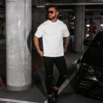 Koszulka męska bawełniana LANDO OLAVOGA ecru