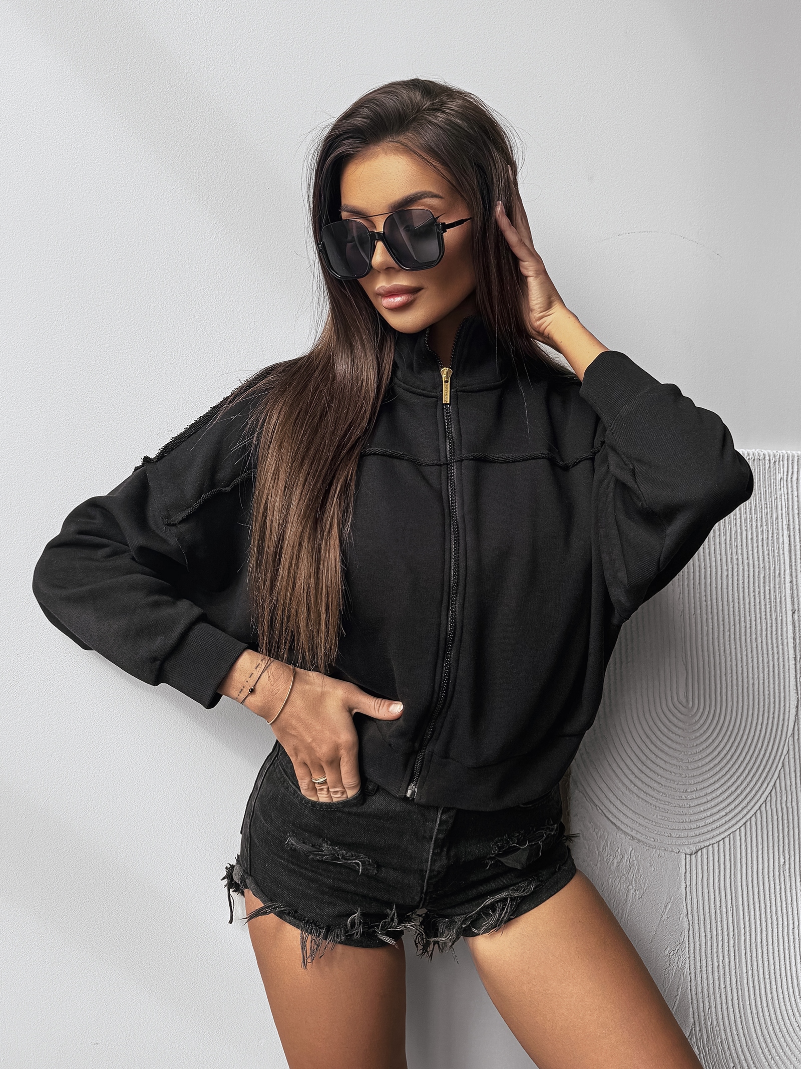 Bluza klasyczna damska SAING OLAVOGA czarna