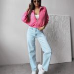 Bluza klasyczna damska SAING OLAVOGA różowa