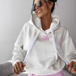 Bluza damska z kapturem GLACIER OLAVOGA ecru