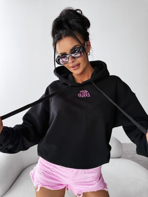 Bluza damska z kapturem GLACIER OLAVOGA czarna