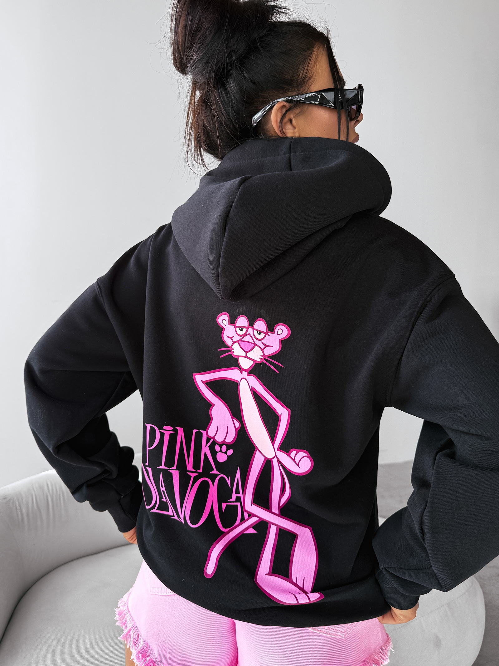 Bluza damska z kapturem GLACIER OLAVOGA czarna