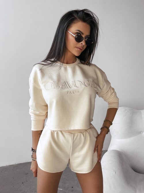 Komplet sportowy damski WEST OLAVOGA ecru