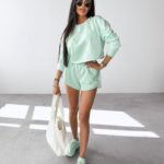 Komplet sportowy damski WEST OLAVOGA miętowy