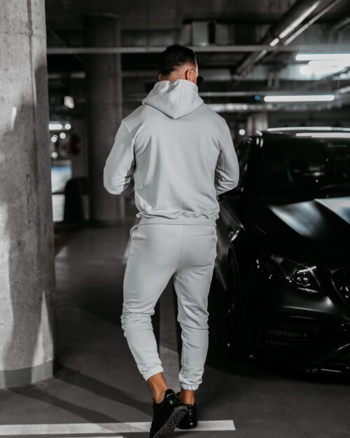 Komplet sportowy bawełniany męski KAMIKAZE OLAVOGA szary