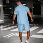 Komplet casualowy męski HEARTS OLAVOGA błękitny