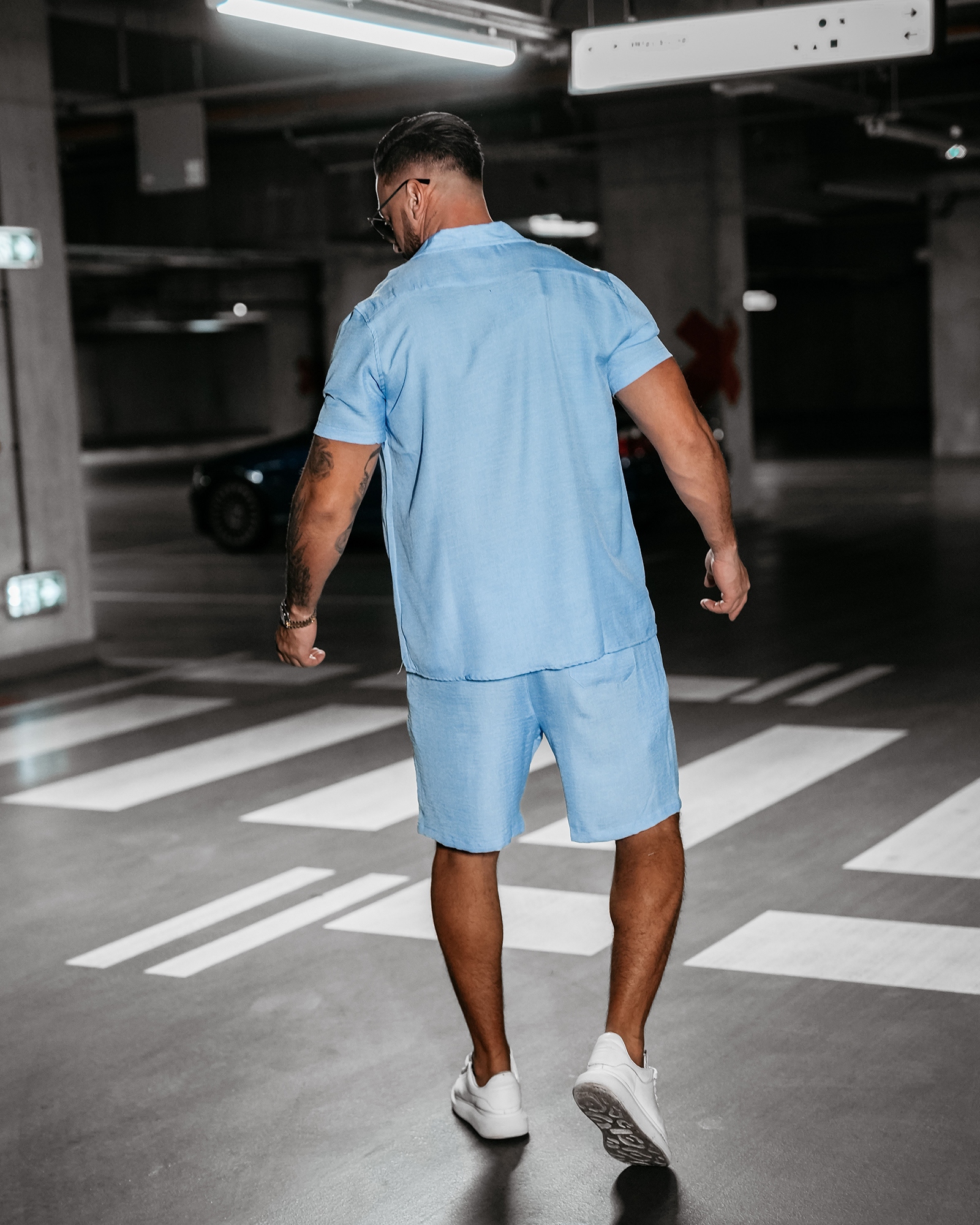 Komplet casualowy męski HEARTS OLAVOGA błękitny