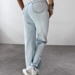 Spodnie casualowe elastyczne BORED OLAVOGA j.niebieskie