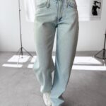 Spodnie damskie logowane VIERY OLAVOGA j.niebieskie