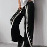 Spodnie damskie z lampasami SIIA OLAVOGA czarne