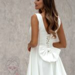 Sukienka rozkloszowana NB Lija biała