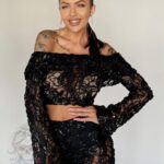 Komplet top + spodnie NB Revolv czarny