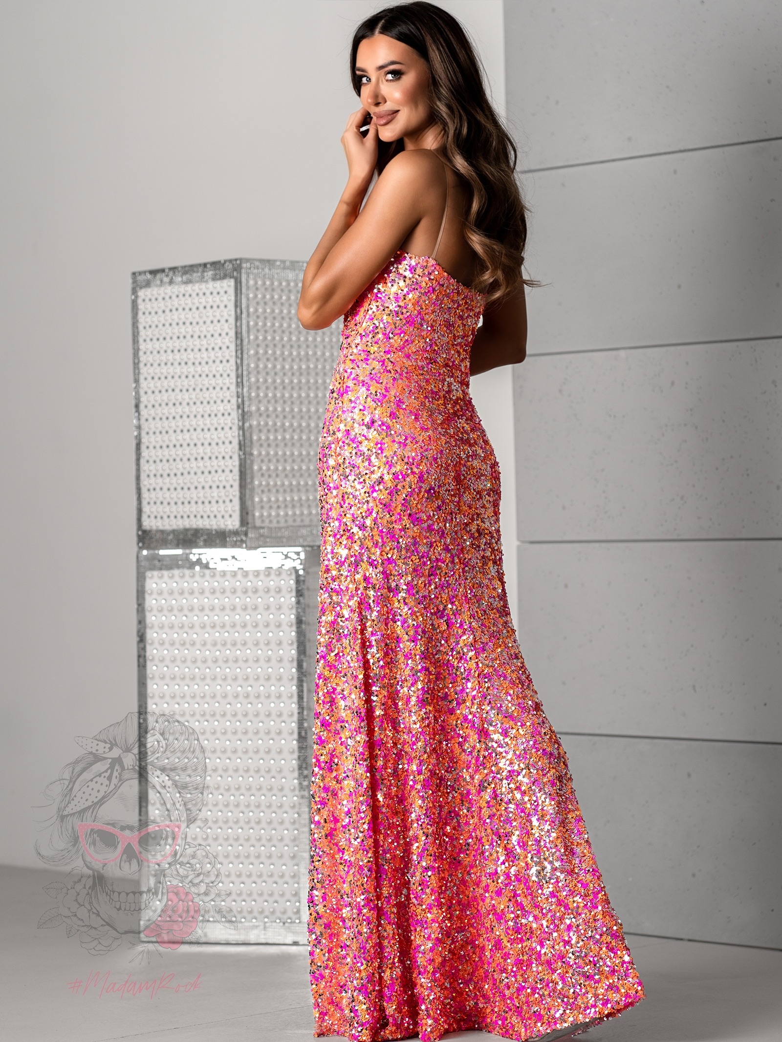 Sukienka cekinowa NB StrongJelly kolorowa Sukienka cekinowa NB StrongJelly kolorowa