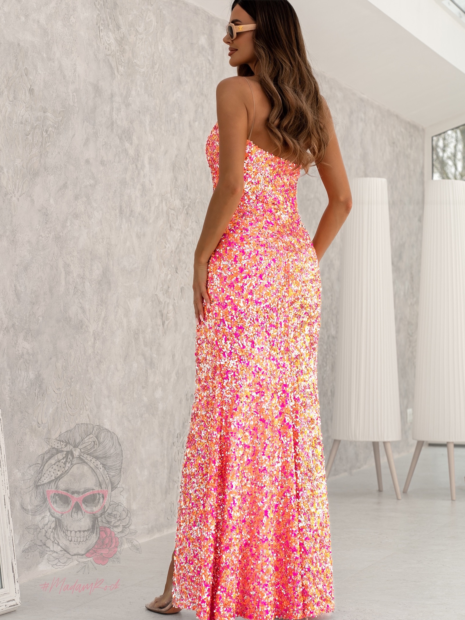 Sukienka cekinowa NB StrongJelly kolorowa Sukienka cekinowa NB StrongJelly kolorowa