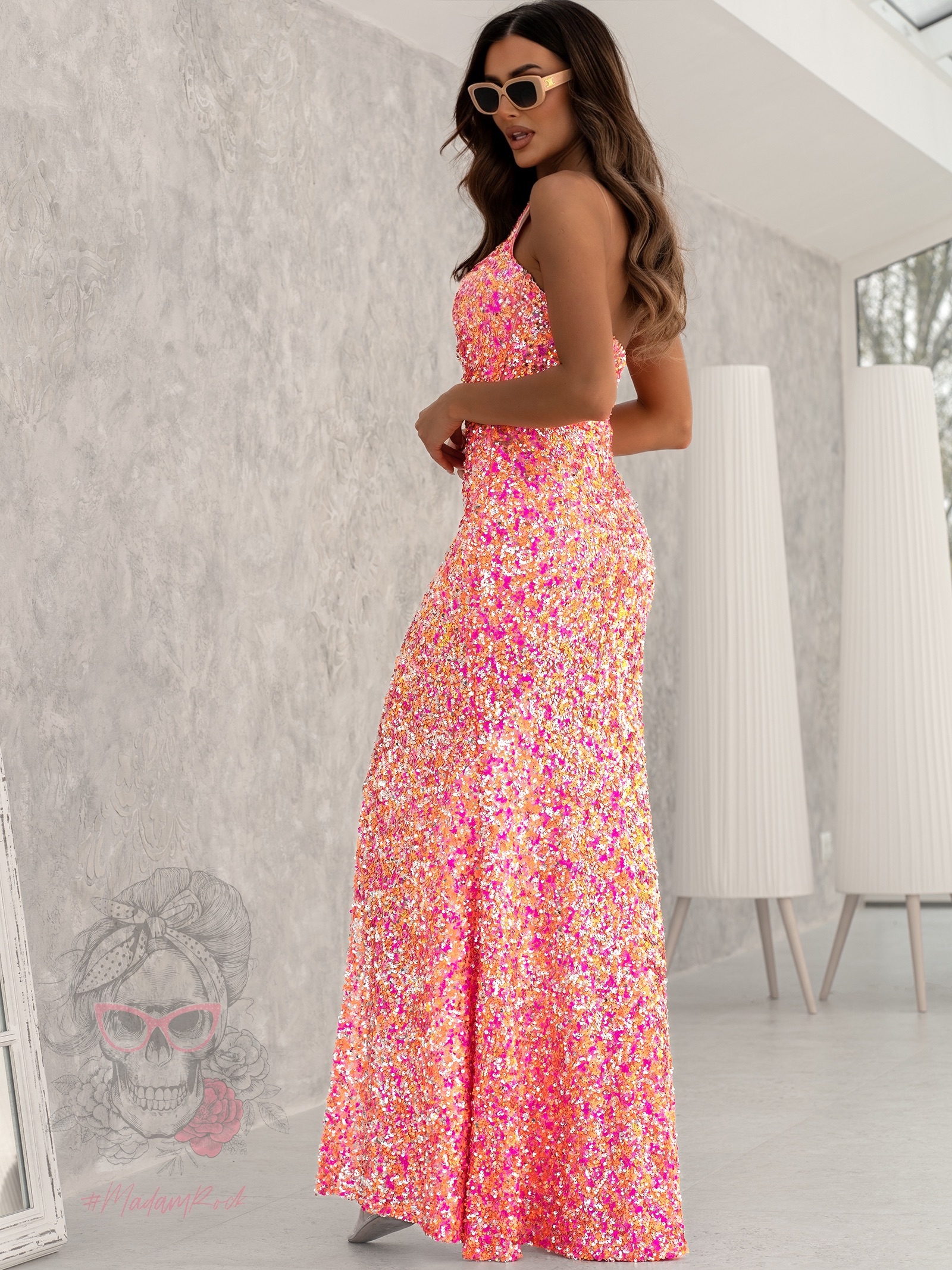 Sukienka cekinowa NB StrongJelly kolorowa Sukienka cekinowa NB StrongJelly kolorowa