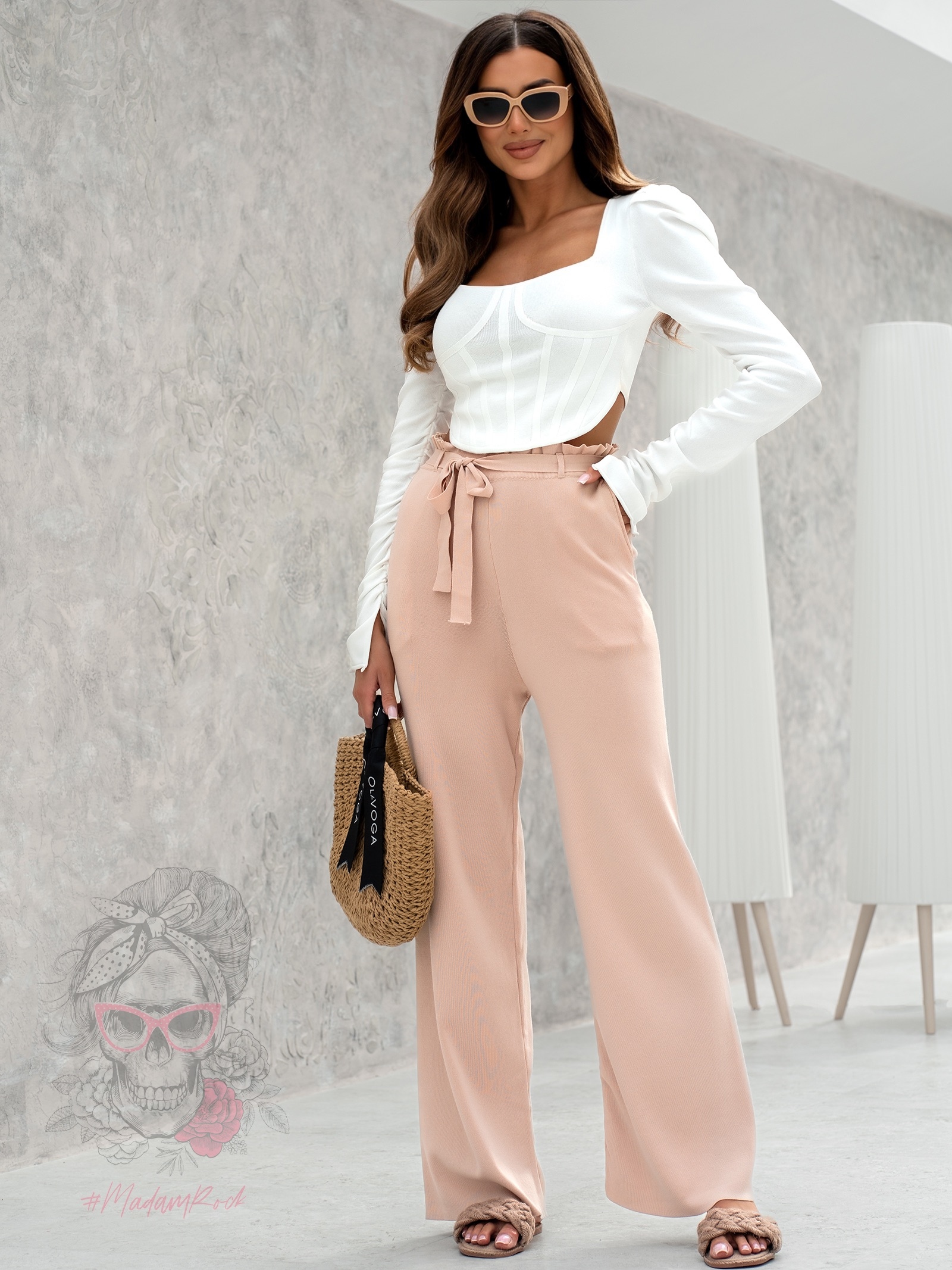 Spodnie dzianinowe Dapper beżowe