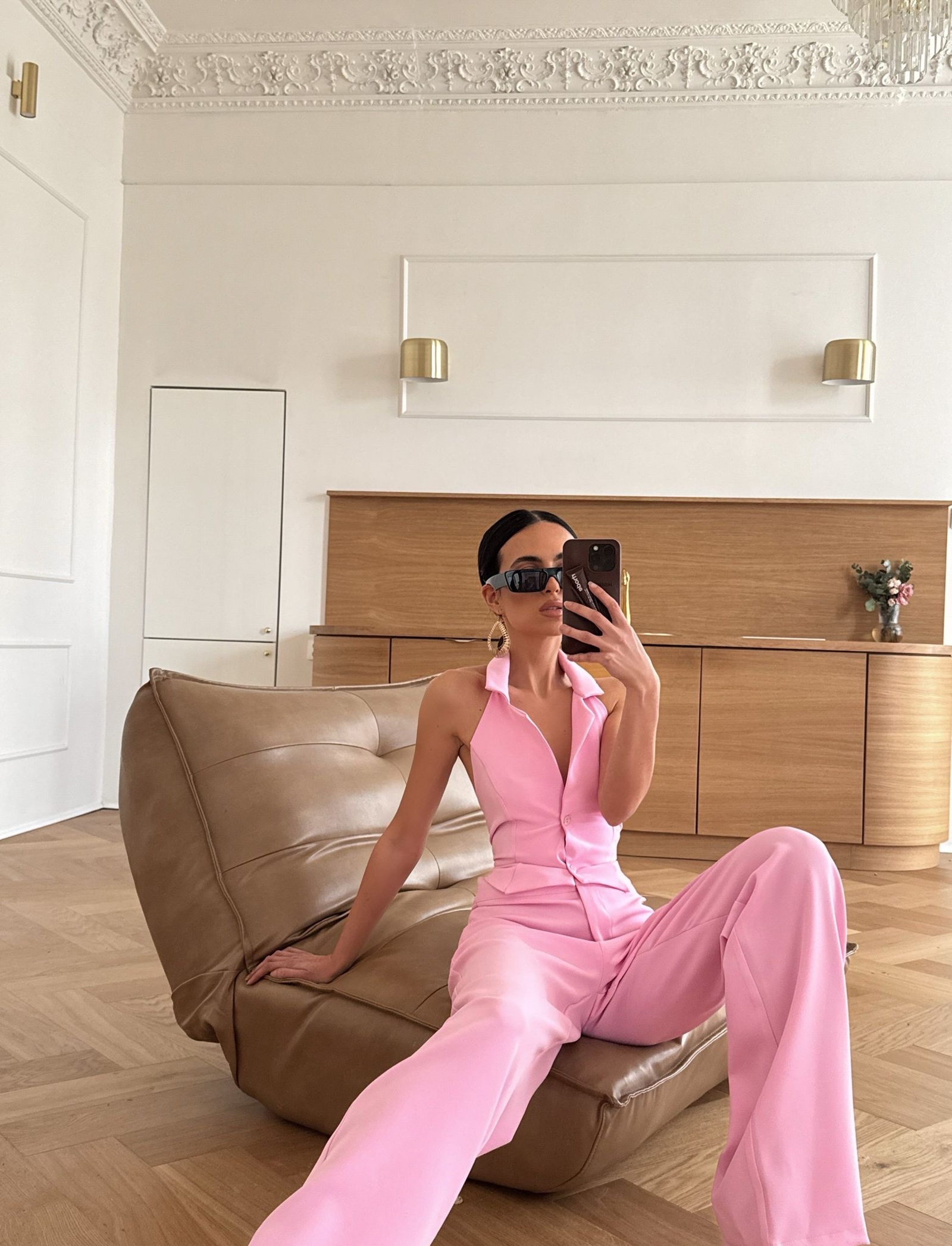 Komplet elegancki NICE OLAVOGA różowy Komplet elegancki NICE OLAVOGA różowy