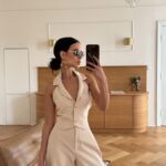 Komplet elegancki NICE OLAVOGA beżowy