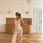 Komplet elegancki NICE OLAVOGA beżowy