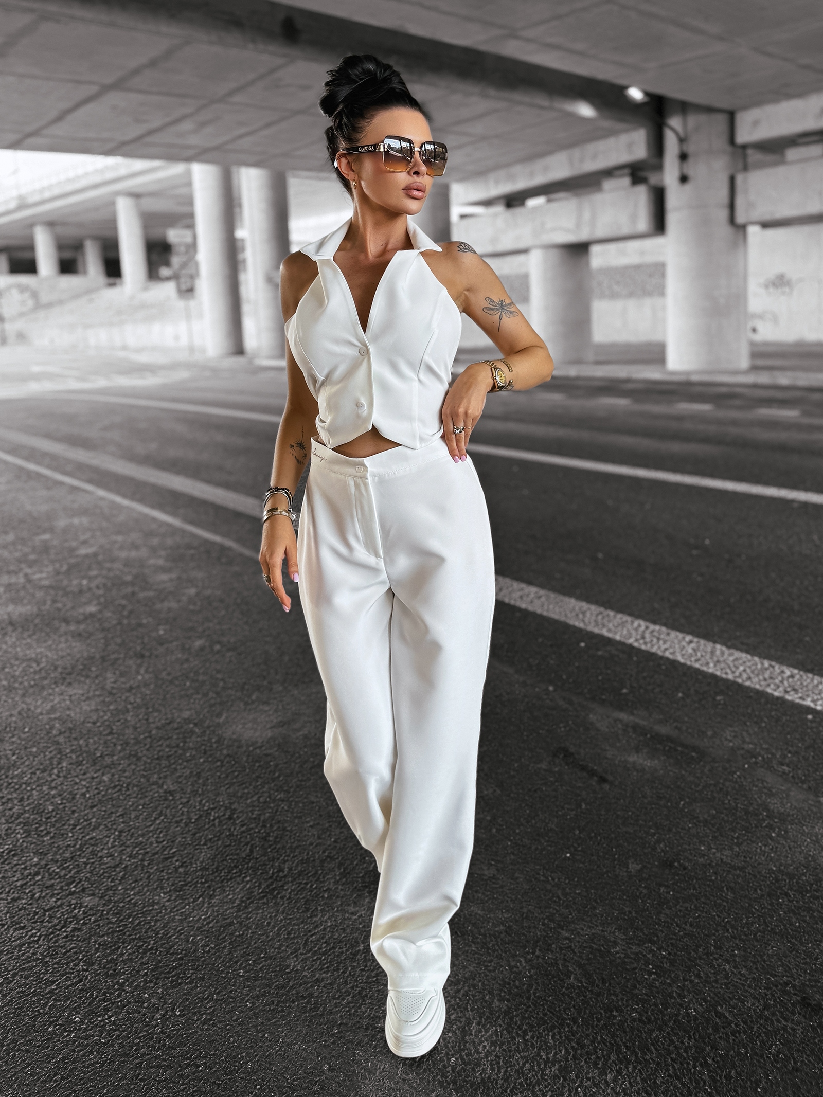 Komplet elegancki NICE OLAVOGA ecru Komplet elegancki NICE OLAVOGA ecru