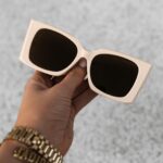 Okulary damskie przeciwsłoneczne EYZ OLAVOGA beżowe