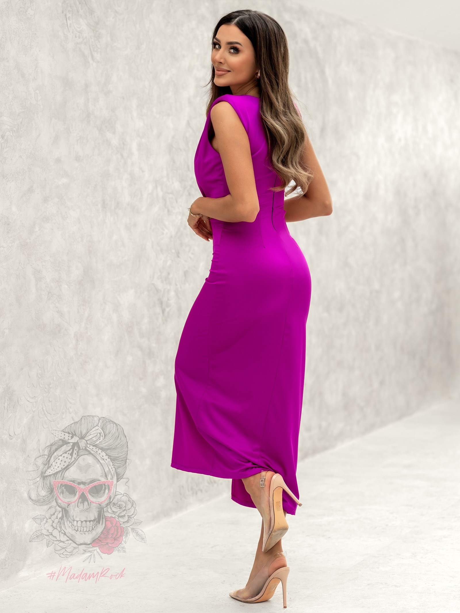 Sukienka elastyczna Monlisa amarantowa Sukienka elastyczna Monlisa amarantowa