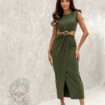 Sukienka elastyczna Monlisa khaki