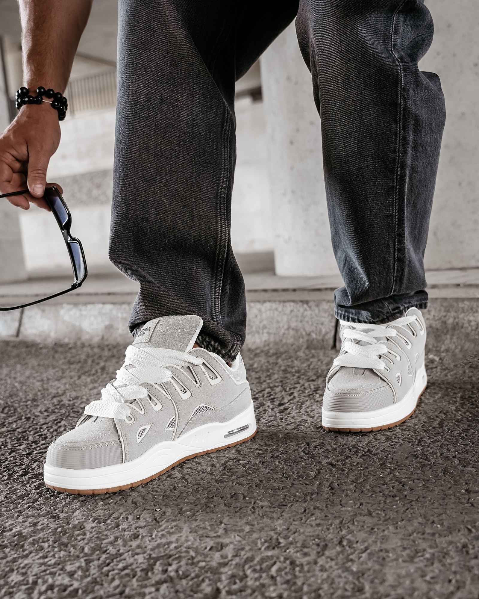 Buty sportowe sneakersy męskie AUTHENTIC OLAVOGA szare