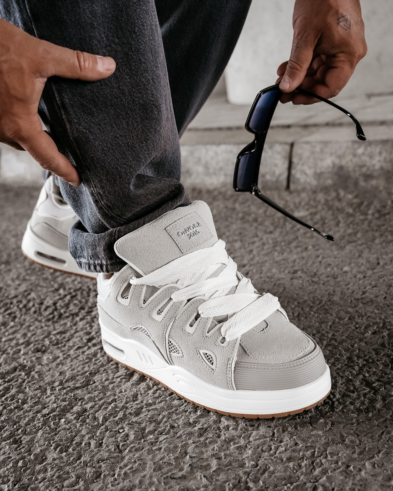 Buty sportowe sneakersy męskie AUTHENTIC OLAVOGA szare