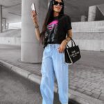 Spodnie jeansowe z przetarciami REING OLAVOGA j.niebieskie