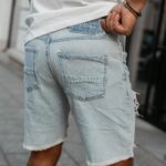 Spodenki męskie jeansowe TRUEFIT OLAVOGA j.niebieskie