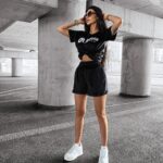 Komplet welurowy TURN OLAVOGA czarny