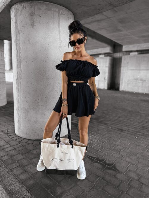 Komplet damski muślinowy DANTE OLAVOGA czarny