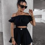 Komplet damski muślinowy DANTE OLAVOGA czarny