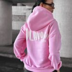 Bluza damska z kapturem NORTH OLAVOGA różowa