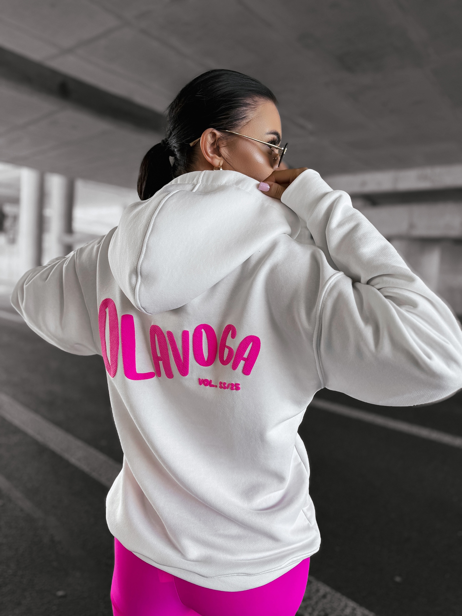 Bluza damska z kapturem NORTH OLAVOGA ecru