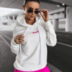 Bluza damska z kapturem NORTH OLAVOGA ecru