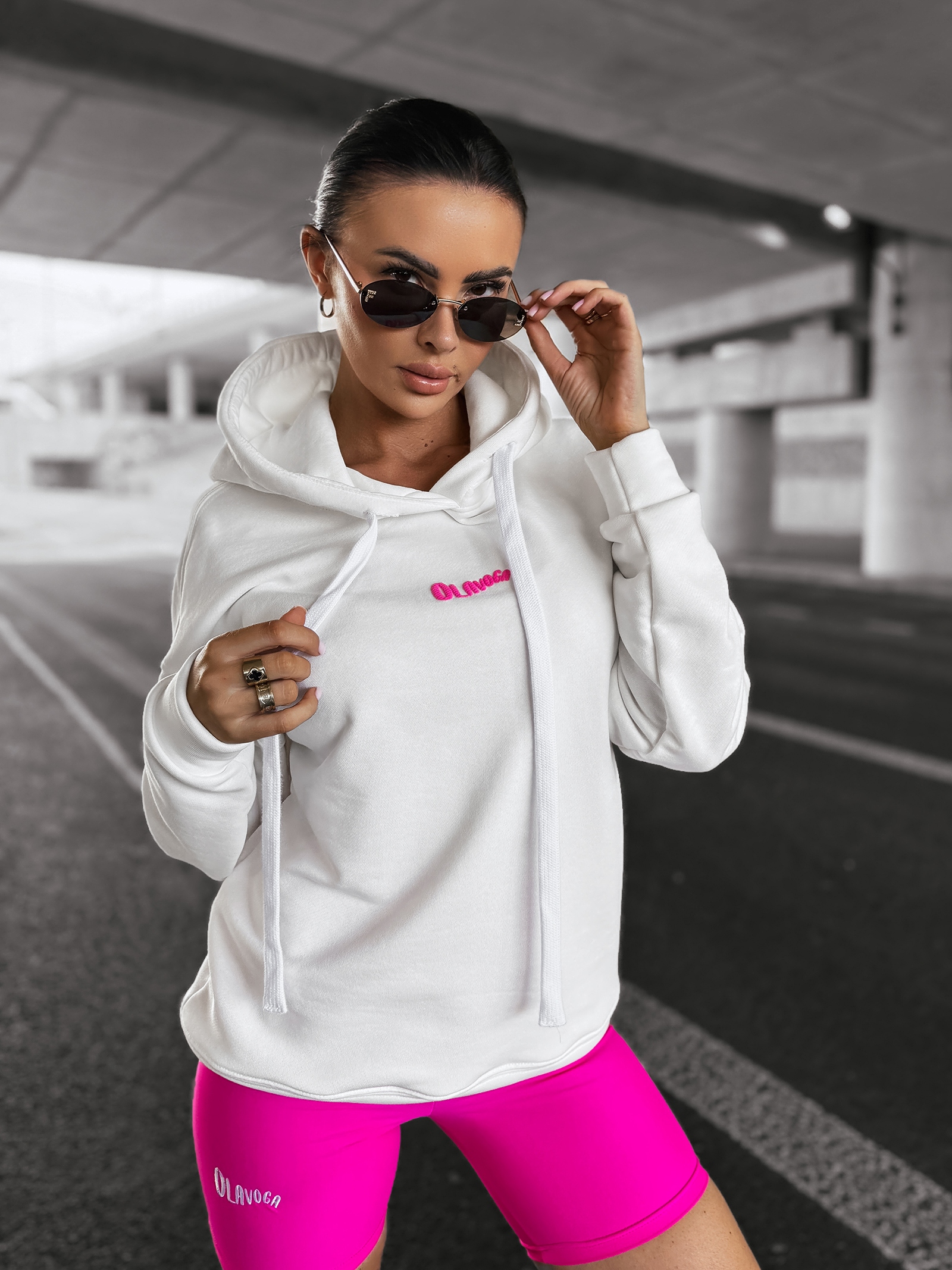 Bluza damska z kapturem NORTH OLAVOGA ecru