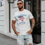 T-shirt męski klasyczny COMPRE OLAVOGA ecru