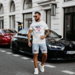 T-shirt męski klasyczny COMPRE OLAVOGA ecru