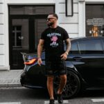 T-shirt klasyczny męski COMPRE OLAVOGA czarny