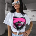 T-shirt bawełniany TENTE OLAVOGA biały