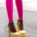 Sandały na platformie Madam Sukses cytrynowe