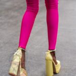 Sandały na platformie Madam Sukses cytrynowe