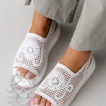 Sandały plecione Madam Hemea białe