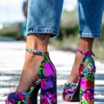 Sandały na klocku HipHop kolorowe