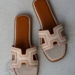 Klapki płaskie Madam Ermese beżowe