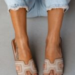 Klapki płaskie Madam Ermese beżowe