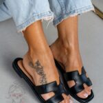 Klapki płaskie Madam Ermese II czarne