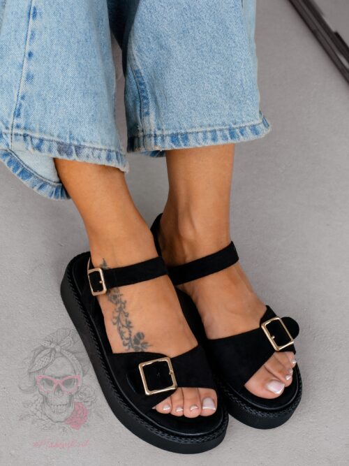 Sandały na platformie Madam Wexet czarne